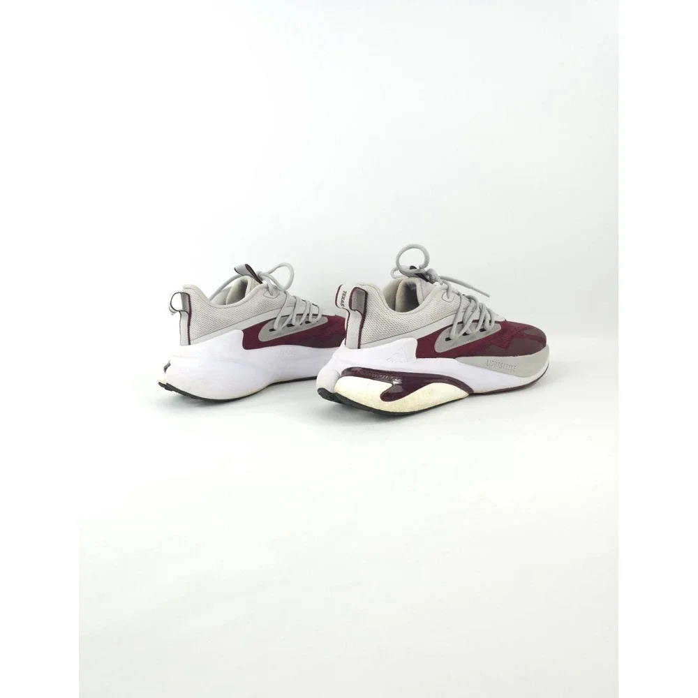 adidas AlphaBoost V2 NCAA Pack Texas A&M Maroon/Grey/White Low Top Sneaker US 10